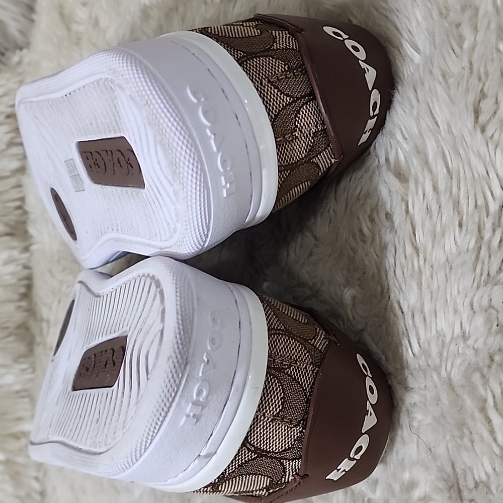 Coach 8B Size Brown Slip-On Athletic Shoes - Picture 9 of 10